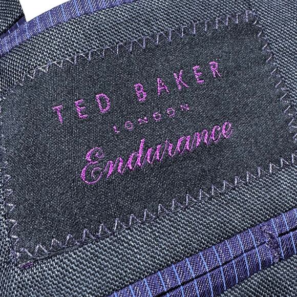 Ted Baker London NWOT Jay Trim Fit Men's 100% Wool Blazer Charcoal Size 46R - Picture 6 of 9